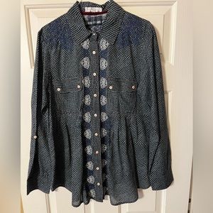 3J Workshop by Johnny Was Button up Blouse